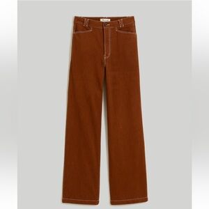 Madewell The Emmett Wide-Leg Pant: Garment Dyed Edition Size 23